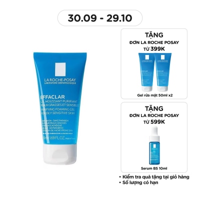 LA ROCHE POSAY Gel Rửa Mặt Tạo Bọt La Roche-Posay Effaclar Cho Da Dầu Nhạy Cảm 50ml