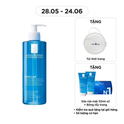 LA ROCHE POSAY - Sữa Rửa Mặt Tạo Bọt La Roche-Posay Effaclar Cho Da Dầu Nhạy Cảm 400ml
