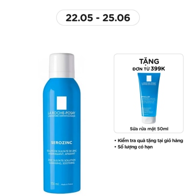 LA ROCHE POSAY Nước Xịt Khoáng La Roche-Posay Serozinc Làm Sạch & Giảm Bóng Nhờn 150ml