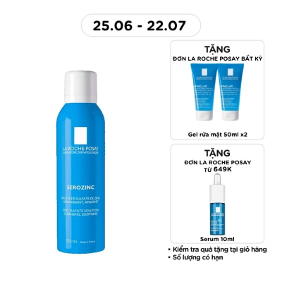 LA ROCHE POSAY - Nước Xịt Khoáng La Roche-Posay Serozinc Làm Sạch & Giảm Bóng Nhờn 150ml