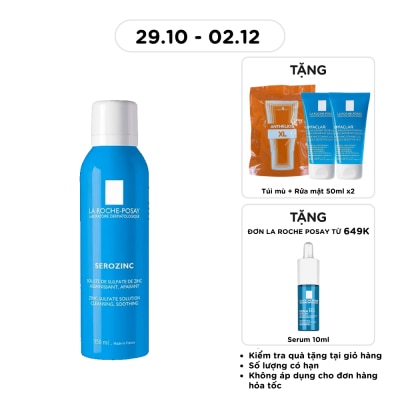 LA ROCHE POSAY Nước Xịt Khoáng La Roche Posay Serozinc Làm Sạch & Giảm Bóng Nhờn 150ml image