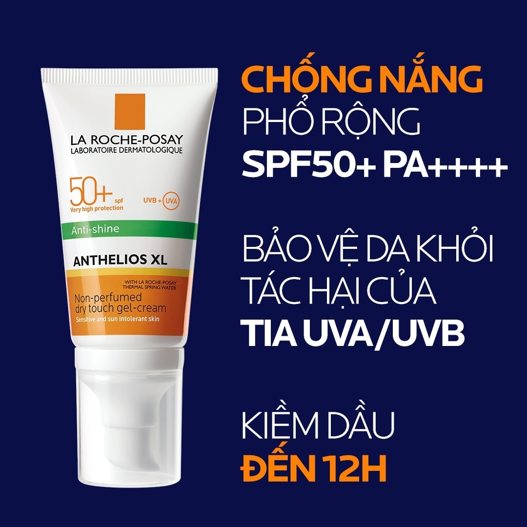 Kem Chống Nắng Không Màu Kiểm Soát Dầu La Roche-Posay Anthelios XL SPF 50+ UVB & UVA 50ml