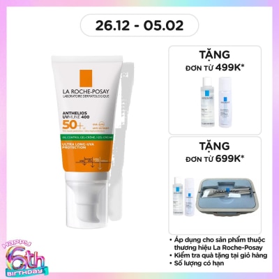 LA ROCHE POSAY Kem Chống Nắng Không Màu Kiểm Soát Dầu La Roche-Posay Anthelios XL SPF 50+ UVB & UVA 50ml