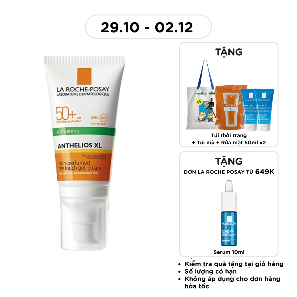 Kem Chống Nắng Nâng Tông Dành Cho Da Dầu La Roche Posay Anthelios XL SPF 50+ UVB & UVA 50ml image