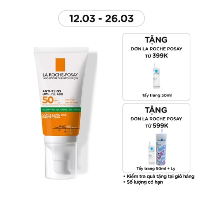 LA ROCHE POSAY Kem Chống Nắng Không Màu Kiểm Soát Dầu La Roche-Posay Anthelios XL SPF 50+ UVB & UVA 50ml