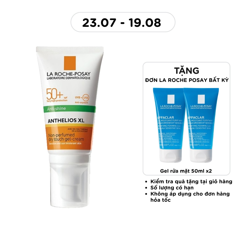 Kem Chống Nắng Nâng Tông Dành Cho Da Dầu La Roche-Posay Anthelios XL SPF 50+ UVB & UVA 50ml