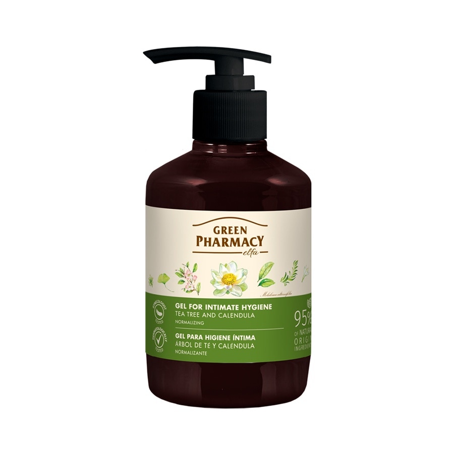 Dung Dịch Vệ Sinh Phụ Nữ Zelenaya Apteka Kháng Khuẩn Cây Trà 370ml