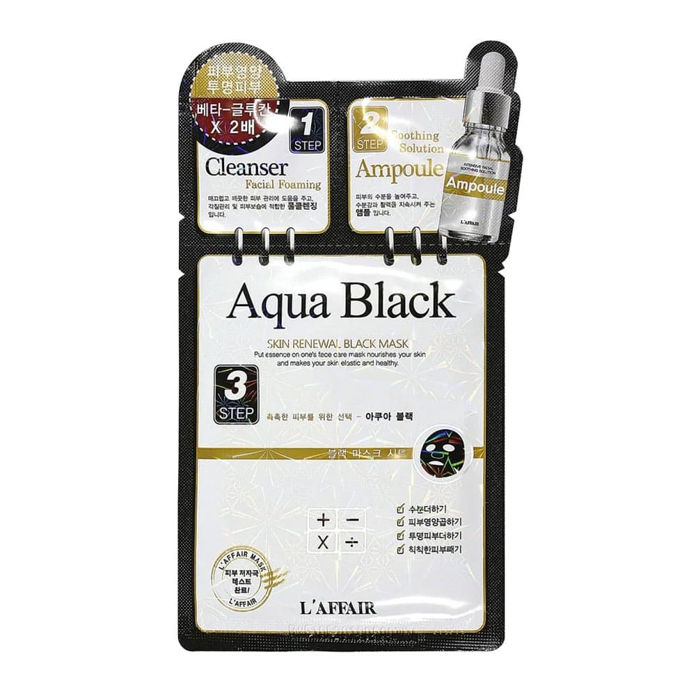 Aqua Black Skin Renewal 3Step Mask 25ml