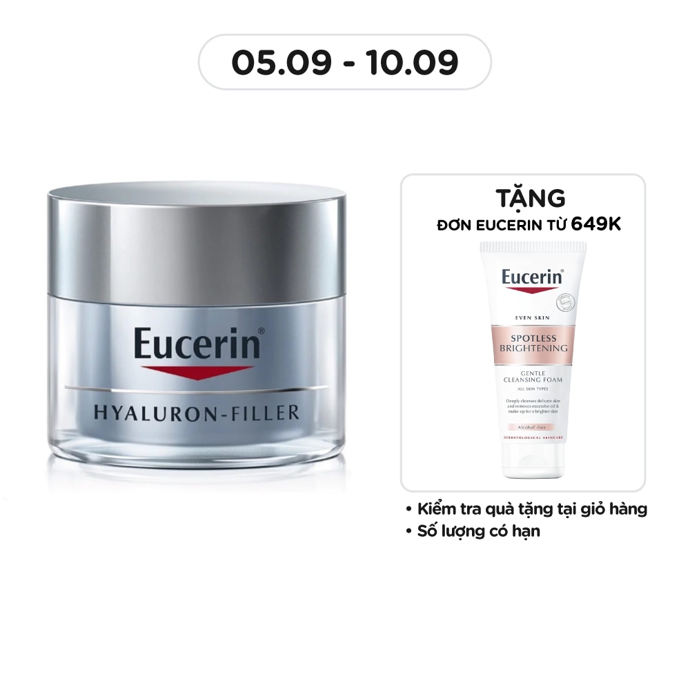 Kem Dưỡng Ban Đêm Eucerin Ngừa Lão Hóa Hyaluron Filler Night Cream 50ml