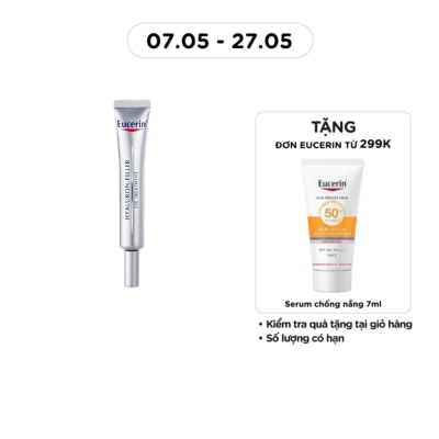 EUCERIN - Kem Dưỡng Eucerin Giảm Nếp Nhăn Vùng Mắt Hyaluron Filler Eye Cream SPF15 15ml
