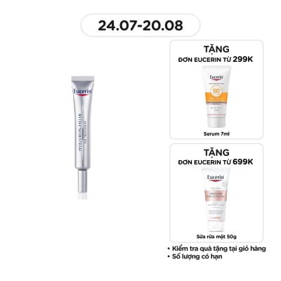 EUCERIN Kem Dưỡng Eucerin Giảm Nếp Nhăn Vùng Mắt Hyaluron Filler Eye Cream SPF15 15ml
