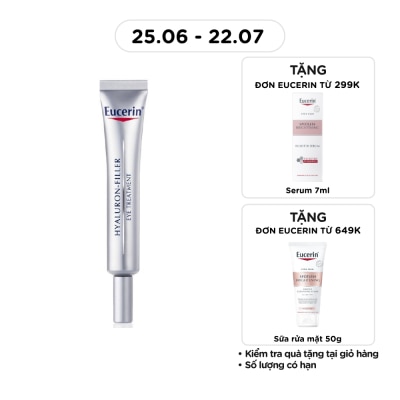 EUCERIN - Kem Dưỡng Eucerin Giảm Nếp Nhăn Vùng Mắt Hyaluron Filler Eye Cream SPF15 15ml