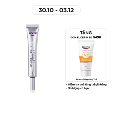 EUCERIN Kem Dưỡng Eucerin Giảm Nếp Nhăn Vùng Mắt Hyaluron Filler Eye Cream SPF15 15ml