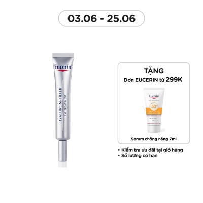 EUCERIN Kem Dưỡng Eucerin Giảm Nếp Nhăn Vùng Mắt Hyaluron Filler Eye Cream SPF15 15ml