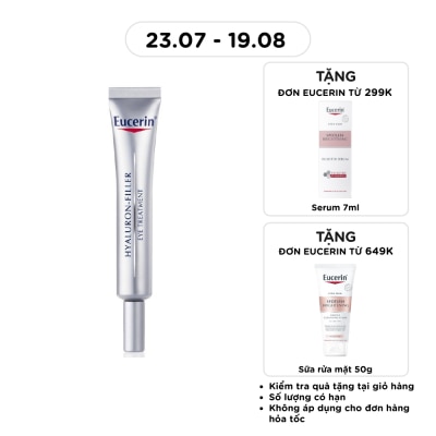 EUCERIN - Kem Dưỡng Eucerin Giảm Nếp Nhăn Vùng Mắt Hyaluron Filler Eye Cream SPF15 15ml image
