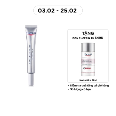 EUCERIN Kem Dưỡng Eucerin Giảm Nếp Nhăn Vùng Mắt Hyaluron Filler Eye Cream SPF15 15ml