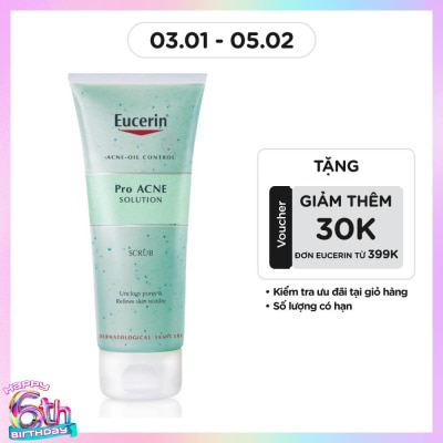 EUCERIN Tẩy Tế Bào Chết Eucerin Ngăn Ngừa Mụn Pro Acne Scrub 100ml