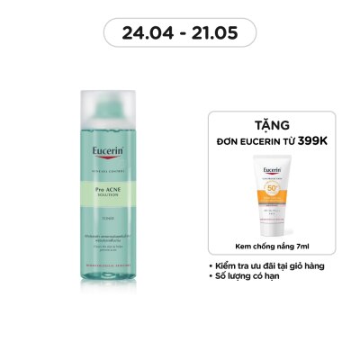 EUCERIN Nước Cân Bằng Eucerin Dành Cho Da Mụn Pro Acne Toner 200ml