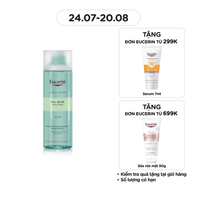 EUCERIN Nước Cân Bằng Eucerin Dành Cho Da Mụn Pro Acne Toner 200ml