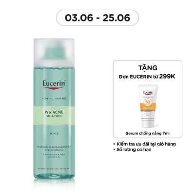 EUCERIN Nước Cân Bằng Eucerin Dành Cho Da Mụn Pro Acne Toner 200ml