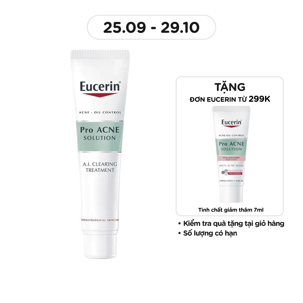 Tinh Chất Eucerin Giảm Mụn Và Tái Tạo Da A.I. Clearing Treatment 40ml