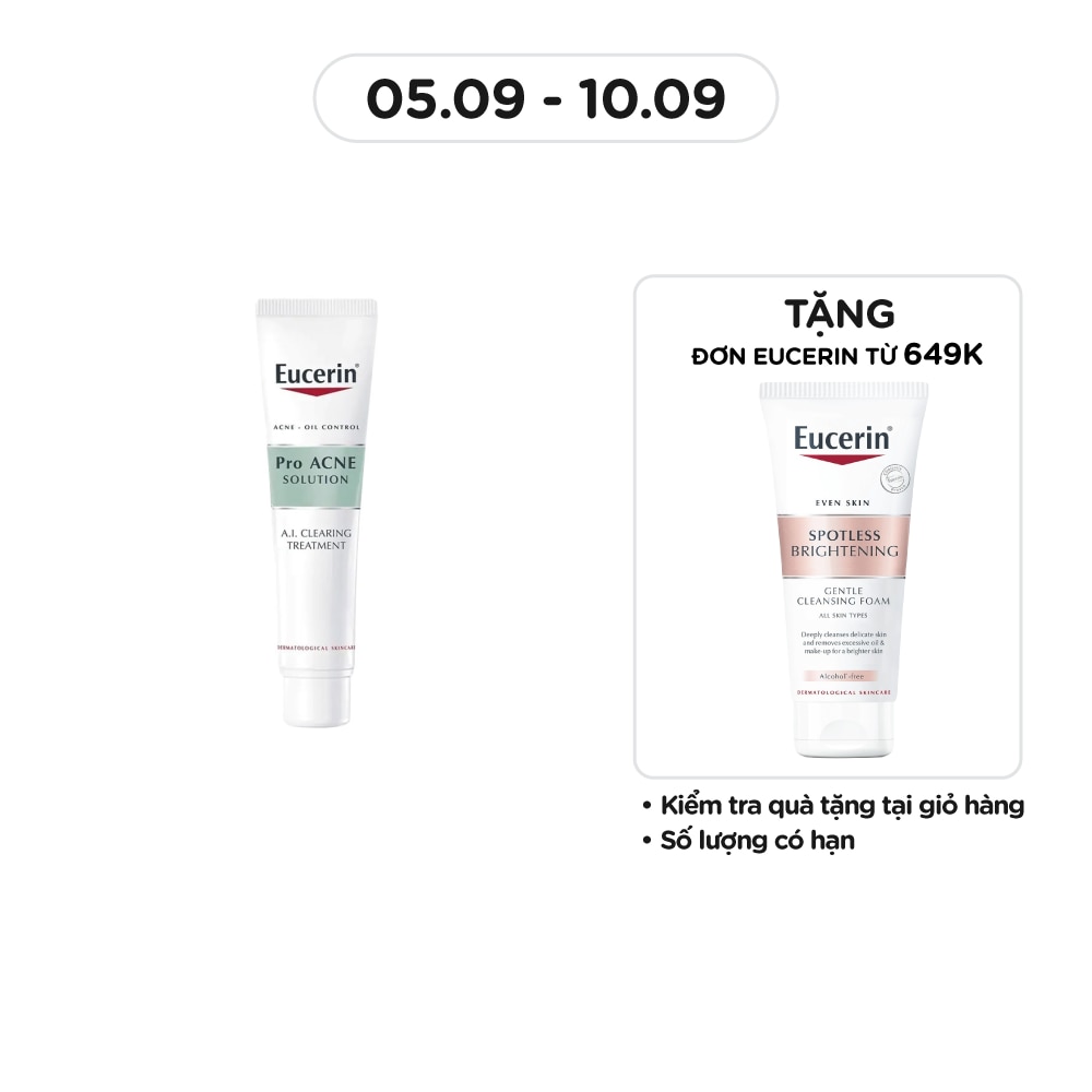 Tinh Chất Eucerin Giảm Mụn Và Tái Tạo Da A.I. Clearing Treatment 40ml