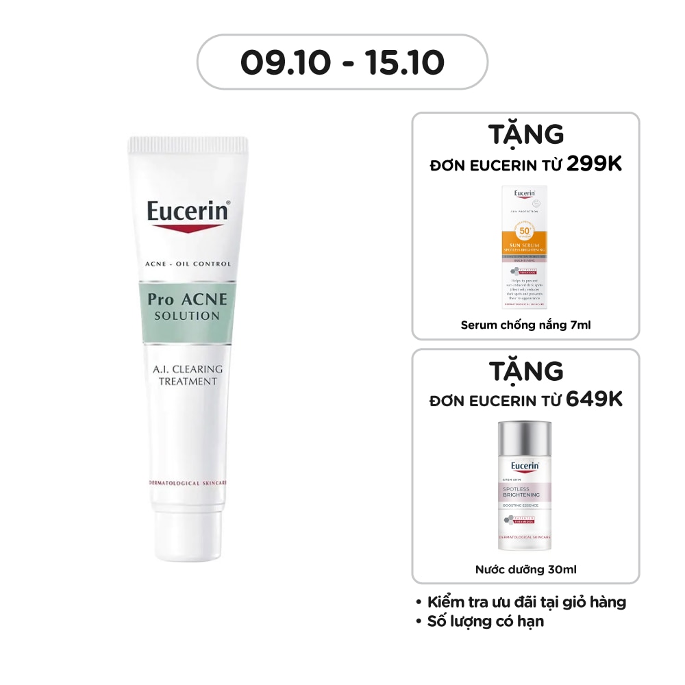 Tinh Chất Eucerin Giảm Mụn Và Tái Tạo Da A.I. Clearing Treatment 40ml