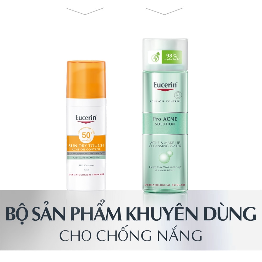 Kem Chống Nắng Eucerin Cho Da Nhờn Mụn Sun Dry Touch SPF50+ PA+++ 50ml