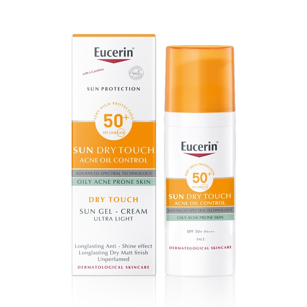 Kem Chống Nắng Eucerin Cho Da Nhờn Mụn Sun Dry Touch SPF50+ PA+++ 50ml