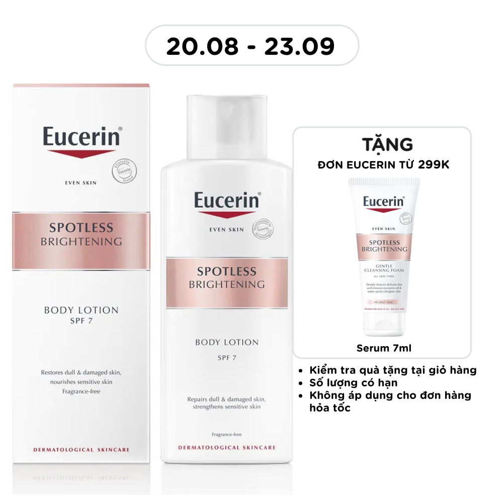 Sữa Dưỡng Thể Eucerin Sáng Da Spotless Brightening Body Lotion SPF7 250ml image
