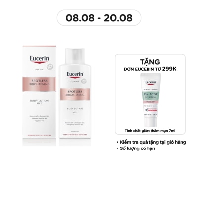 EUCERIN Sữa Dưỡng Thể Eucerin Sáng Da Spotless Brightening Body Lotion SPF7 250ml