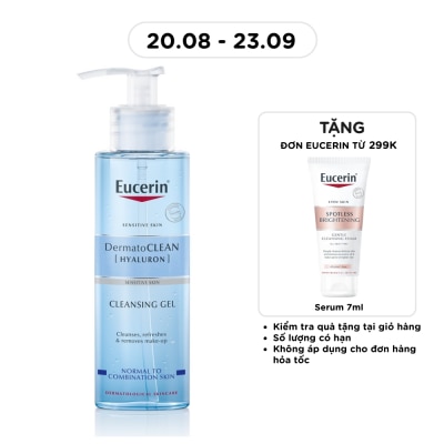 EUCERIN Gel Rửa Mặt Eucerin Cho Da Nhạy Cảm Dermatoclean Cleansing Gel 200ml image
