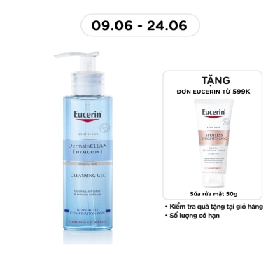 EUCERIN - Gel Rửa Mặt Eucerin Cho Da Nhạy Cảm Dermatoclean Cleansing Gel 200ml