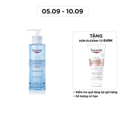 EUCERIN Gel Rửa Mặt Eucerin Cho Da Nhạy Cảm Dermatoclean Cleansing Gel 200ml