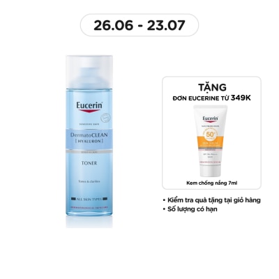 EUCERIN Nước Cân Bằng Eucerin Cho Da Nhạy Cảm Dermatoclean Toner 200ml