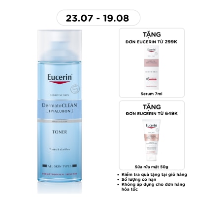 EUCERIN - Nước Cân Bằng Eucerin Cho Da Nhạy Cảm Dermatoclean Toner 200ml image