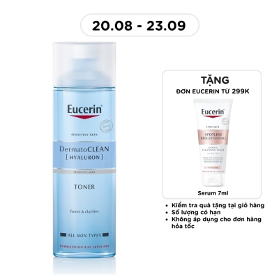 EUCERIN Nước Cân Bằng Eucerin Cho Da Nhạy Cảm Dermatoclean Toner 200ml image