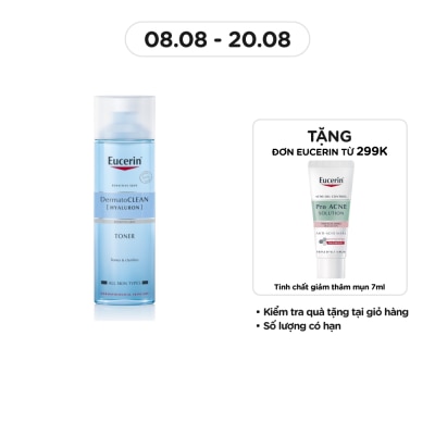 EUCERIN Nước Cân Bằng Eucerin Cho Da Nhạy Cảm Dermatoclean Toner 200ml