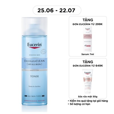 EUCERIN - Nước Cân Bằng Eucerin Cho Da Nhạy Cảm Dermatoclean Toner 200ml