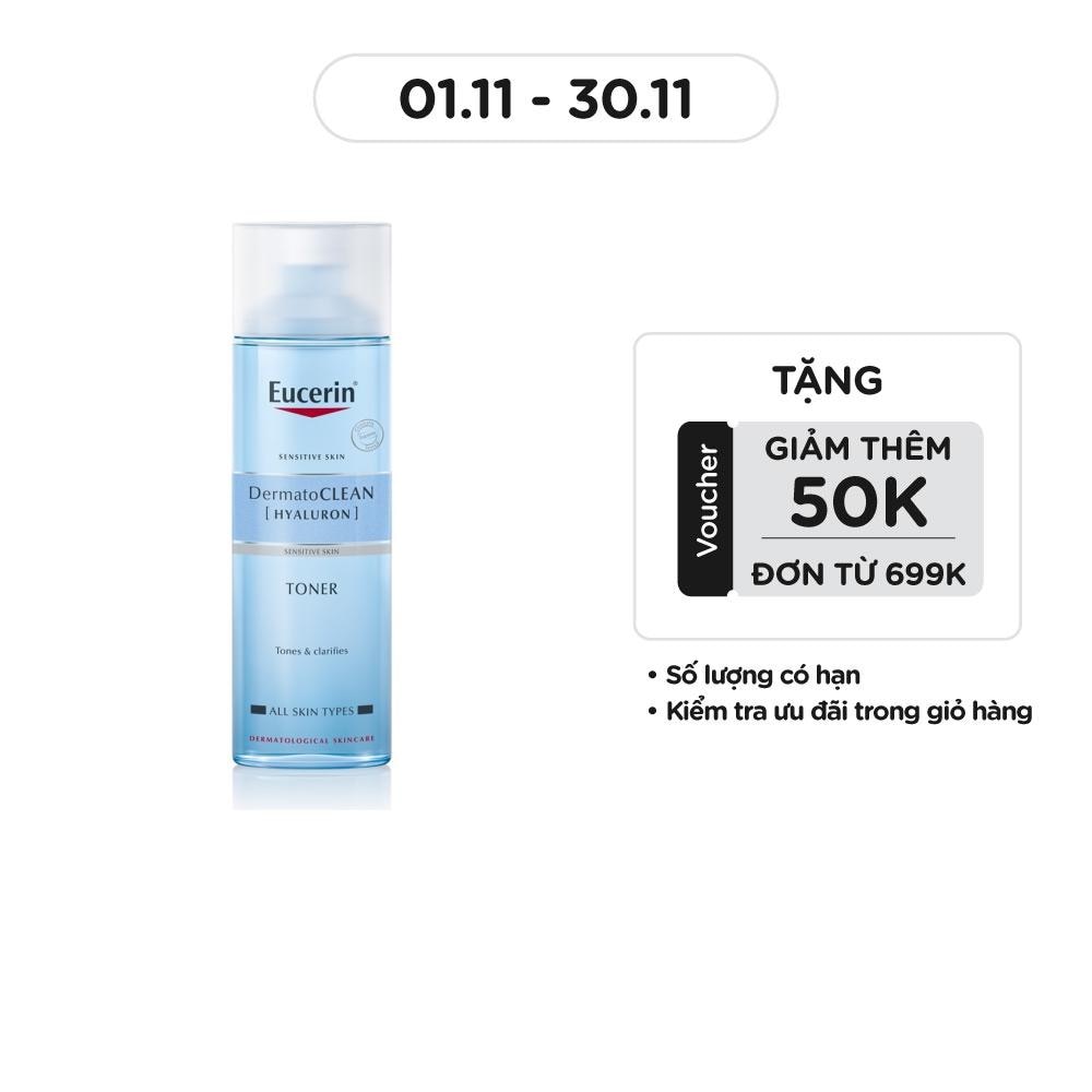 Nước Cân Bằng Eucerin Cho Da Nhạy Cảm Dermatoclean Toner 200ml