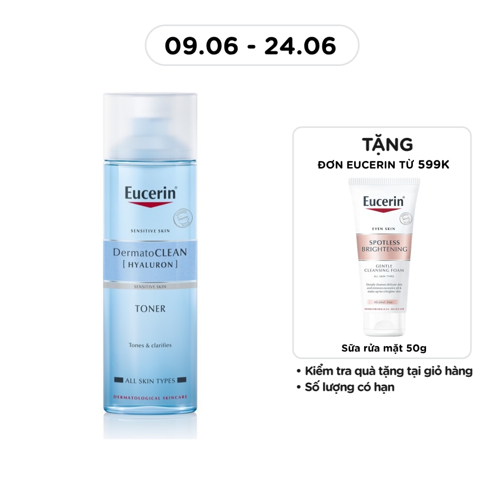 Nước Cân Bằng Eucerin Cho Da Nhạy Cảm Dermatoclean Toner 200ml