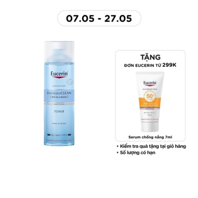 EUCERIN - Nước Cân Bằng Eucerin Cho Da Nhạy Cảm Dermatoclean Toner 200ml