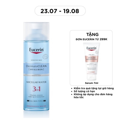 EUCERIN - Nước Tẩy Trang Eucerin Dưỡng Ẩm Cho Da Nhạy Cảm 3 In 1 Dermatoclean Micellar Water 200ml image