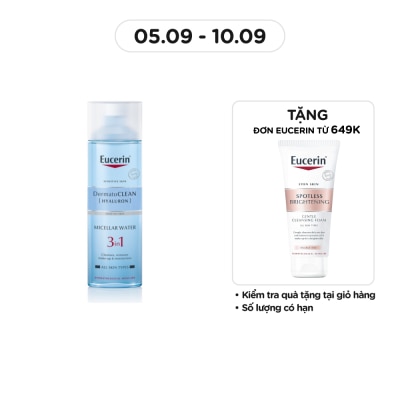 EUCERIN Nước Tẩy Trang Eucerin Dưỡng Ẩm Cho Da Nhạy Cảm 3 In 1 Dermatoclean Micellar Water 200ml