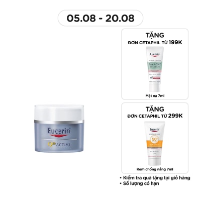 EUCERIN Kem Dưỡng Đêm Eucerin Giảm Nếp Nhăn Q10 Active 50ml