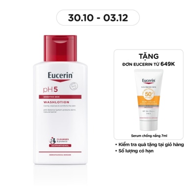 EUCERIN Sữa Tắm Eucerin Nhẹ Nhàng Làm Sạch Dành Cho Da Nhạy Cảm pH5 200ml
