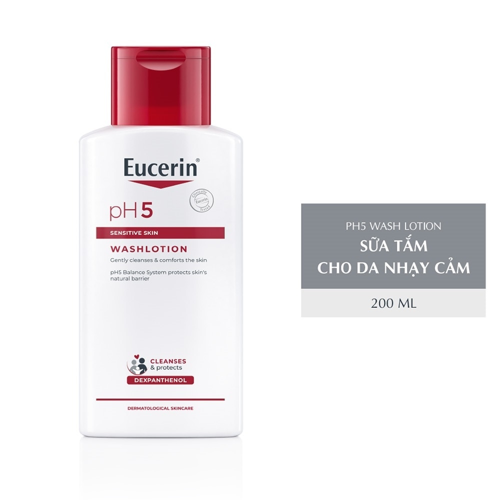 Sữa Tắm Eucerin Nhẹ Nhàng Làm Sạch Dành Cho Da Nhạy Cảm pH5 200ml