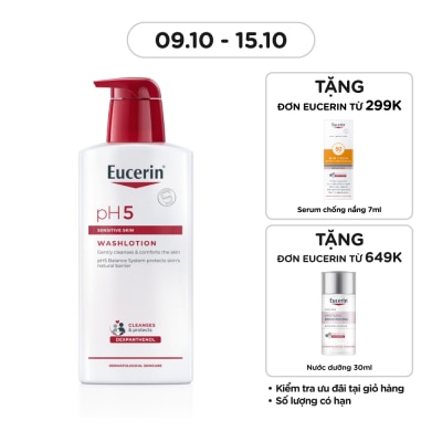 EUCERIN Sữa Tắm Eucerin Nhẹ Nhàng Làm Sạch Dành Cho Da Nhạy Cảm pH5 400ml