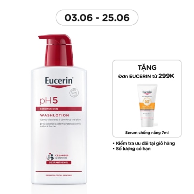 EUCERIN Sữa Tắm Eucerin Nhẹ Nhàng Làm Sạch Dành Cho Da Nhạy Cảm pH5 400ml