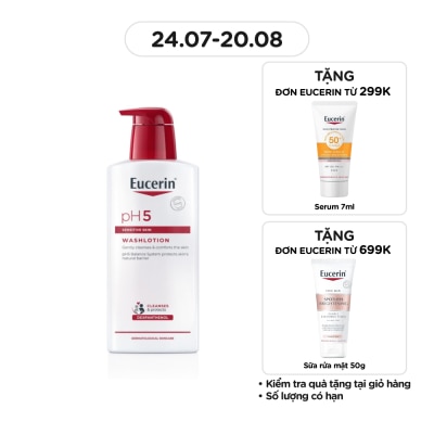 EUCERIN Sữa Tắm Eucerin Nhẹ Nhàng Làm Sạch Dành Cho Da Nhạy Cảm pH5 400ml